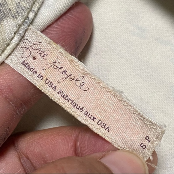 Free People Jacket Women’s Size Small Petite Animal Print Jean Jacket - Picture 12 of 16